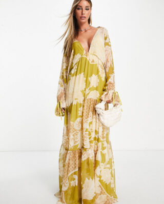 Long Yellow Party Dress