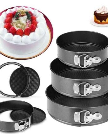 Set of 3 Nonstick Round Shape Cake Mould Cake Pan for Baking Cake at home