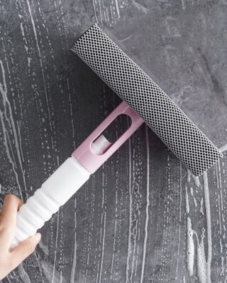 3 in 1 Spray, Sponge and Wipe Multifunctional Glass Cleaning Brush Wiper for Car, Bathrooms, Kitchens, and Living Rooms (random color)