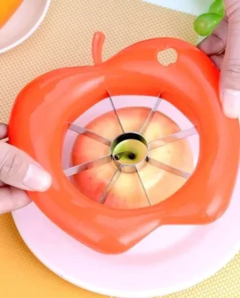 Plastic Apple Shape Fruit Slicer Cutter (Random color)
