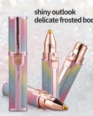 2 In 1 Electric Eyebrow Trimmer Makeup Painless Eye Brow Epilator Mini Shaver Razor Portable Facial Body Hair Remover For Women