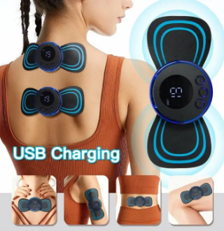 Mini Body Massager Pulse Neck Pain Relief EMS Butterfly Body Massager Men & Women