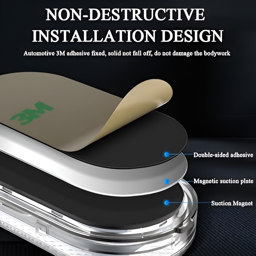 Universal RGB Touch Car Led Interior Lights, USB Rechargeable | Self Adhesive Portable Led Lights for Cars RVS and Trucks