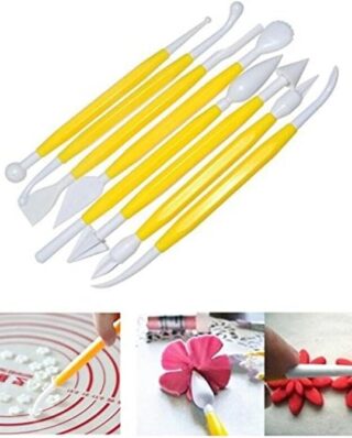 Fondant Plunger Cutter 8Pcs Cake Decorating Modelling Tools (Random color)