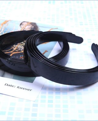 Plastic Plain Hair Bands with Plastic Teeth for Girls Women