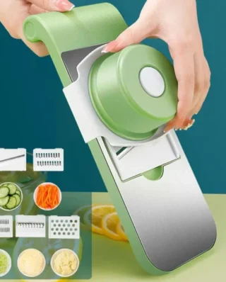 Multi functional Safe Manual Vegetable Slicer Cutter Potato Shredders Garlic Carrot Grater Chopper (Random colors)