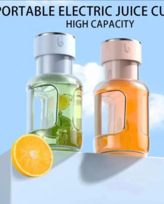 1600ml Portable Electric Rechargeable Cordless Barrel Juicer (Random Color)