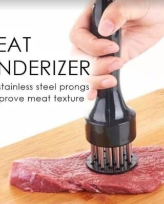 Meat Tenderizer Loose Meat  Stainless Steel Needle Eco-Friendly 20x5cm (Black)