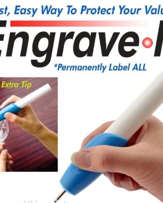 Engrave It - Carving Pen Engraver Machine for Glass, Plastic, Iron, and Steel