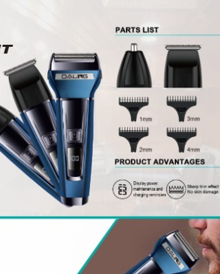 Daling DL-9238 3 in 1 Multi-Function Purpose Intelligent Anti-Hairpin System Portable