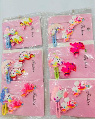 korean unicorn baby girl hair clips /Hair clips Multicolor (random color)