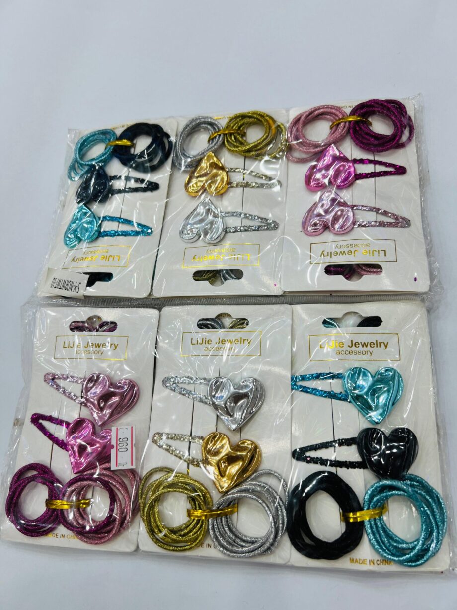 Glitter hairpin barrette with glitter ponies for girls styling tools gift head wear (random colors )
