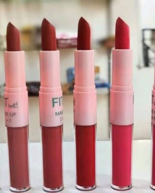 Fitme High Pigmented 2 in 1 Lipstick + Lipgloss (Random color shades)