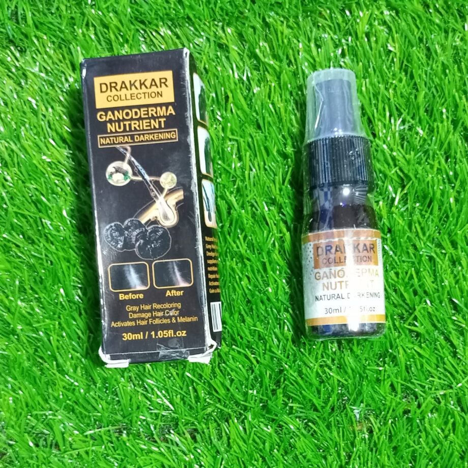 (NW000303) Anti-Greying Hair spray , Drakkar spray  for Hair, Organic Ganoderma, Inverted Essence for Grey Hair, Darkens Your Hair Naturally Without Damaging (30ML)
