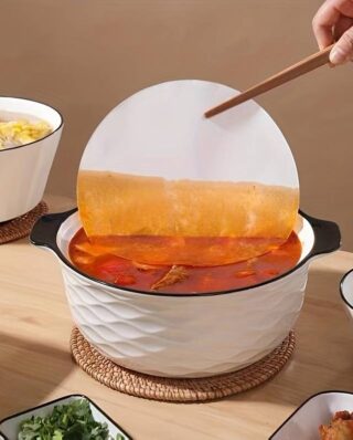 Pack of 20 Delicious Soup Oil Absorbing G paper 20 cm | Kitchen Oil Absorbing Paper, Food Special Frying, Baking, Barbecue, Soup Oil Filter Paper