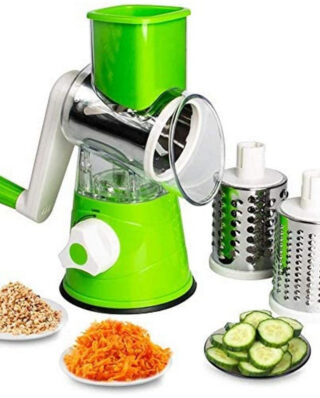 3 in 1 Vegetable Cutter Machine for Potato Onion Carrot - Drum Cutter (random color)