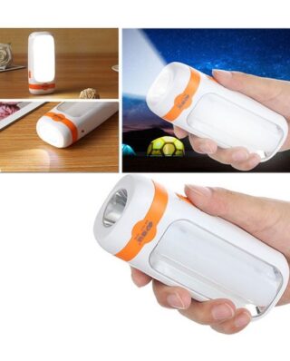 11 SMD LED Mini Torch Camping Rechargeable Lantern 2 Modes Emergency Light (Random Color)