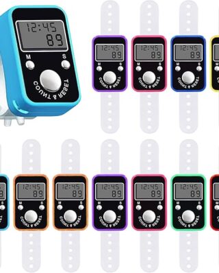 Mitening Manual Counter, Digital Counter, Electronic Counter, Padel Points Counter, People Counter, Clicker Counter for School Competition Stadium Bus Station (Random Color)