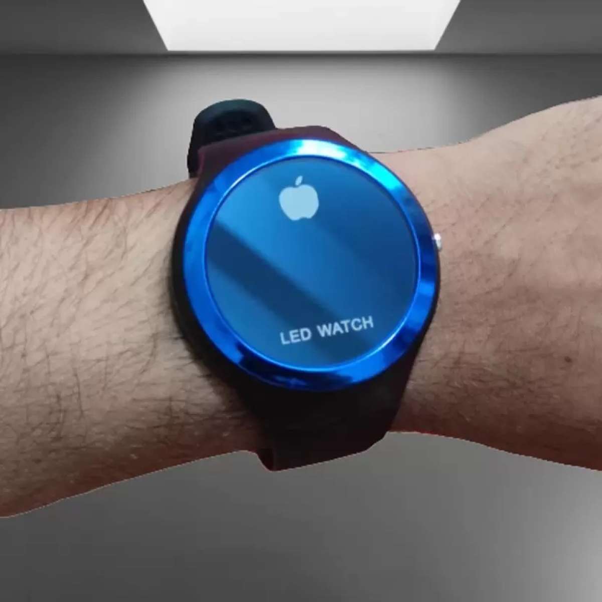 Round Shape Led Digital Watch with Apple Logo Digital Watch-watch for Men and Women (Random Color ) - Image 3