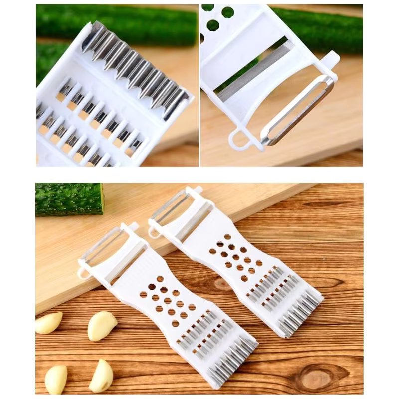Pack of 5 Multifunctional fruit Vegetables Peeler Grater Shredder Cutter - (Random color)