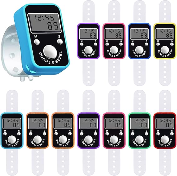 Mitening Manual Counter, Digital Counter, Electronic Counter, Padel Points Counter, People Counter, Clicker Counter for School Competition Stadium Bus Station (Random Color)