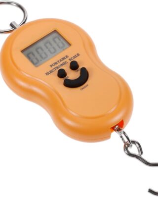 Utility Luggage Scale 50Kg Mini Digital Scale for Fishing Luggage Travel Weighting Kitchen Steelyard Hanging Electronic Hook Scale Weighing(random color)