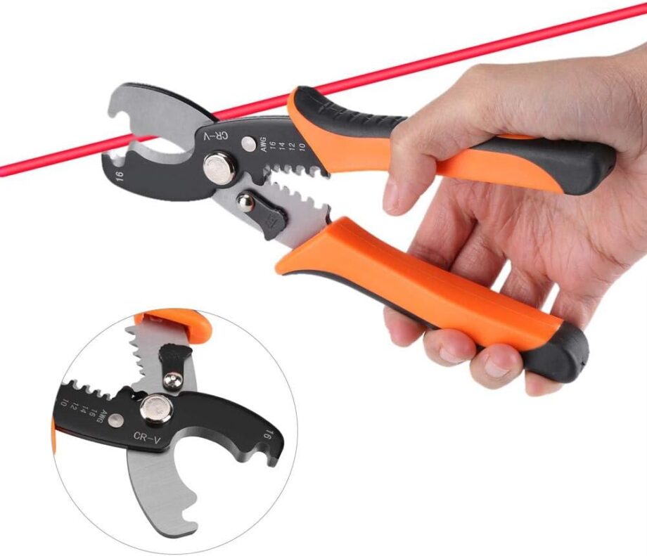 Wire Cutter able Wire Stripper Wire Stripping Tool, Professional Wire Cable Peeler Cutter Peeling Pliers Electrician Hand Tools(random color)