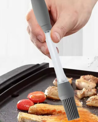 Silicone Grill Seasoning Brush, High Temperature Resistant Silicone Brush, BBQ Grilling Accessories, Baking Brush(random color)