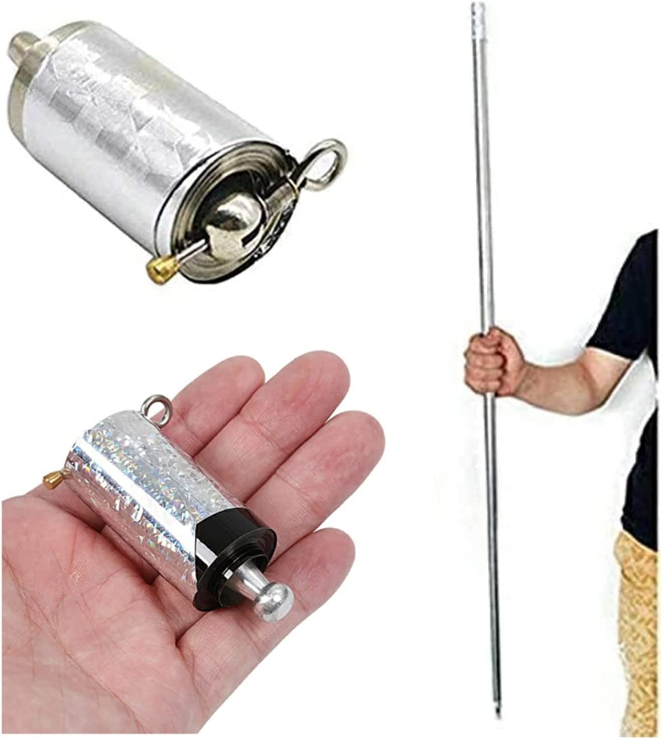 Magic Extendable Metal Stick For Self Defence And Fun Magic Pocket Stick (silver)