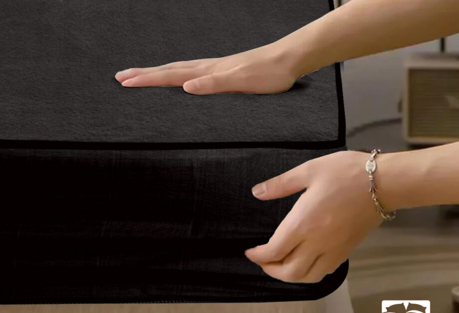 100% waterproof mattress protector cover is made of polish fabric,  (Random Color)
