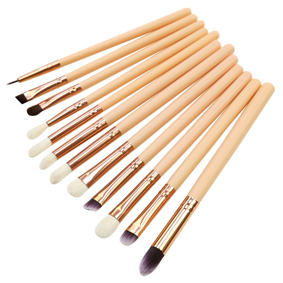 Make Up Eye Brushes Set, Lover Bar 15pcs Makeup Brush- with Travel Organizer  with pouch(random color)