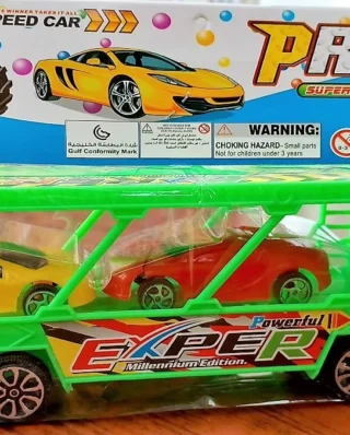 Car Carrier Long Toy Truck - Friction Powered Loader for Kids (random color)