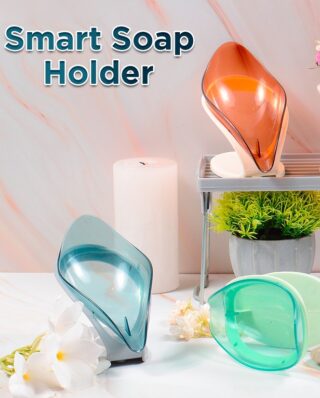 Smart Soap Holder For Bathroom | Wall Mounted Soap Bar, Kitchen, Bathroom – Random Color(1 Pc)