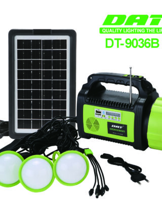 DT-9036 DAT solar lighting kits use for power shortage solar lighting system with light