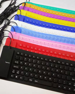 Flexiable Keyboard / foldable keyboard with number pad is made of high-intensity (random color)