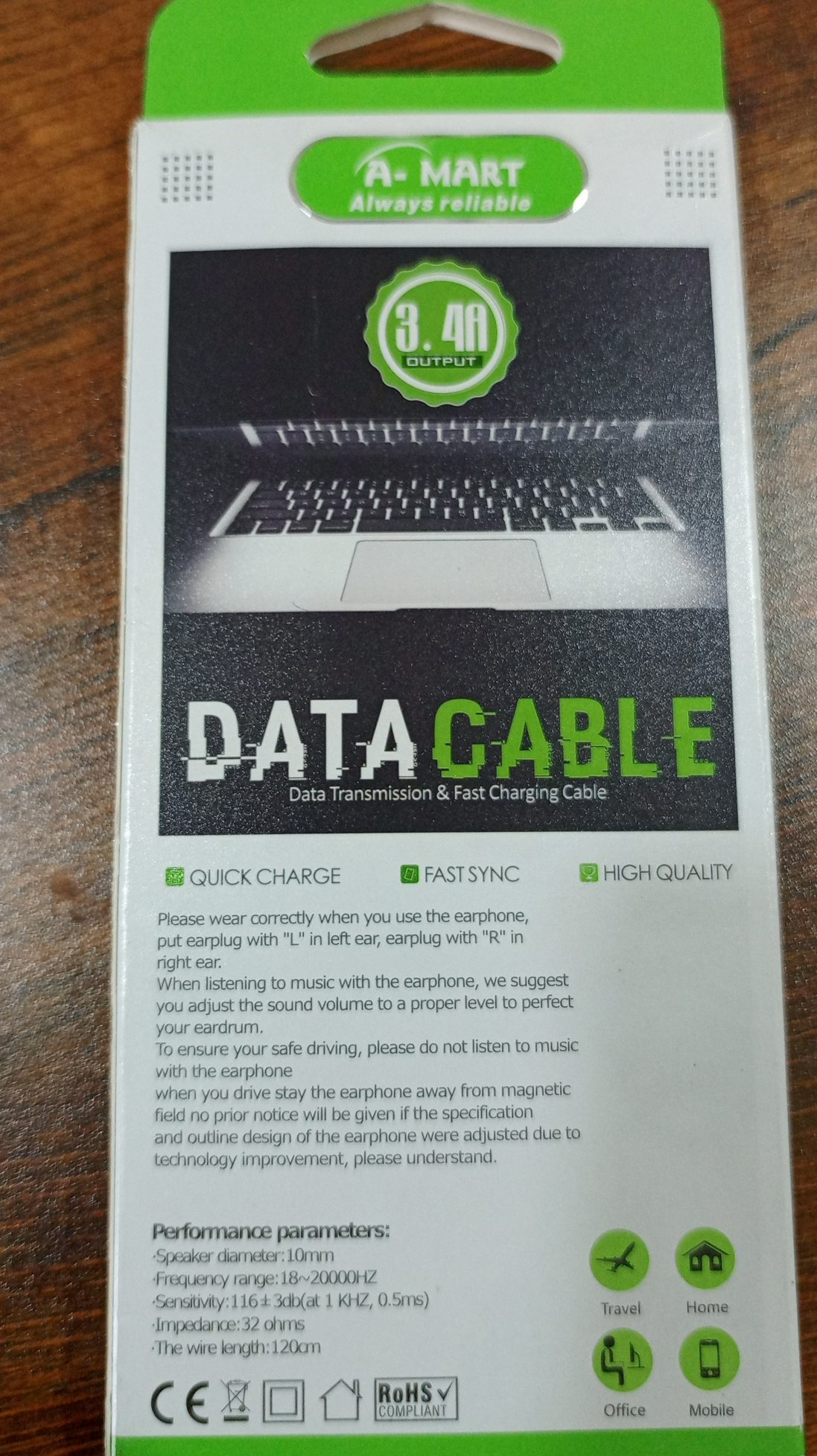 C TYPE DATA CABLE 3.4A OUTPUT ,data transmission and fast charging cable - Image 4