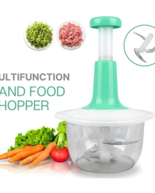 Hand Pat Food Processor / Hand Push Chopper Machine Food Processor Vegetable Chopper 1500ml & 2000ml Capacity (random color)