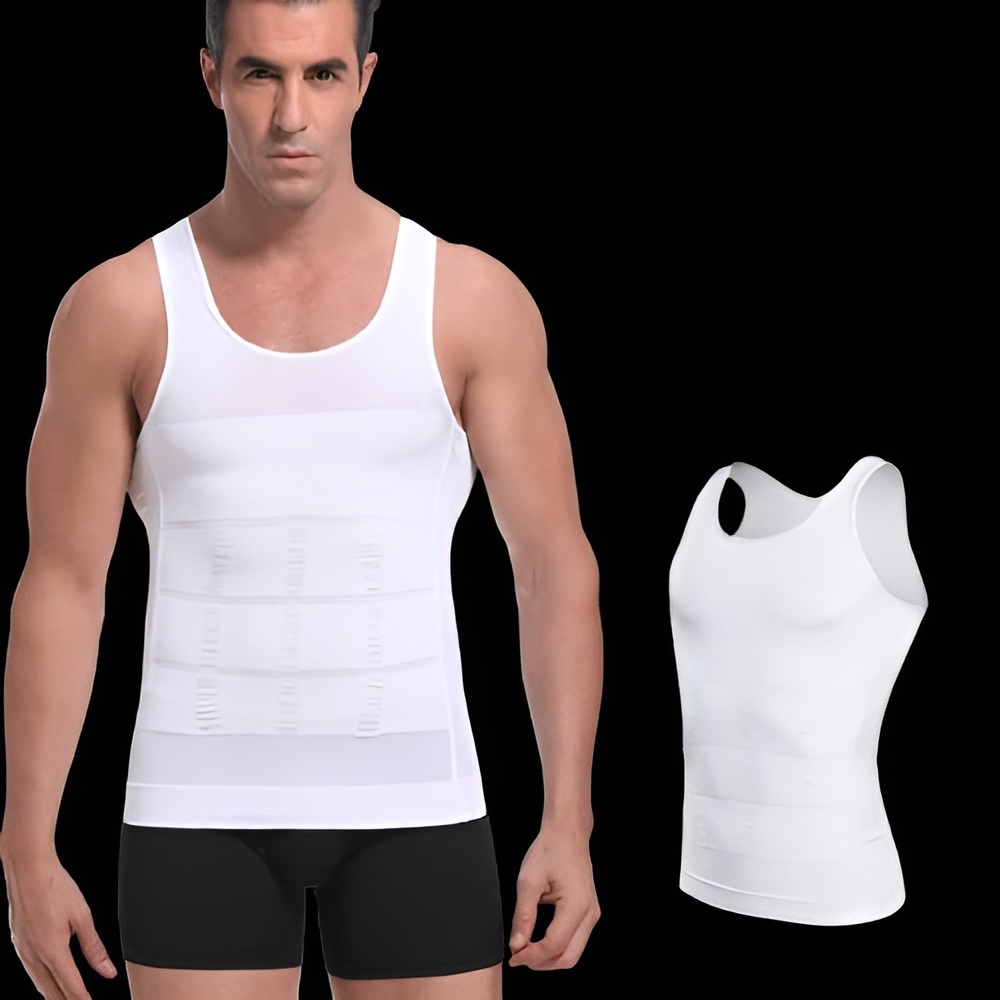 Slim N Fit Body Shaper Vest Shirt – Tank Top Sleeveless Shape Wear For Men - Image 3