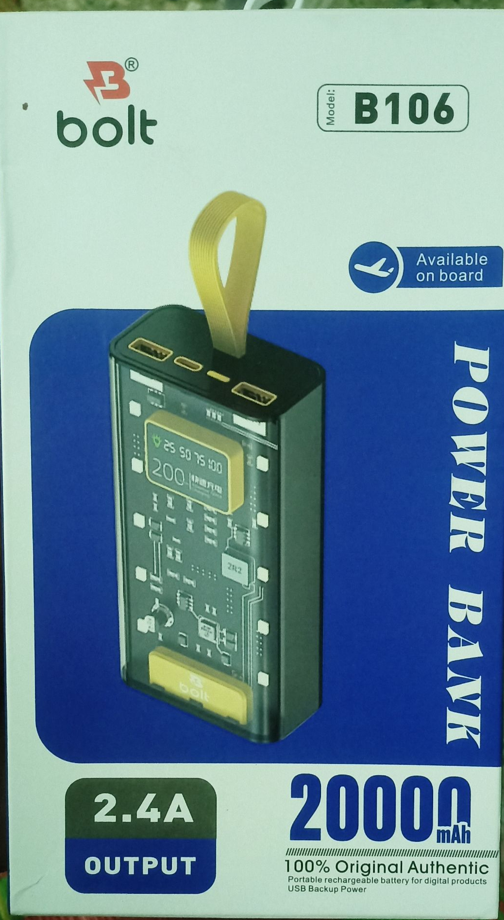 Bolt B106 20000MAH Power Bank Quick Charge Support High Led Lights - Image 4