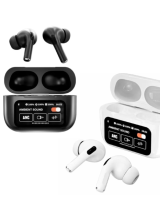 A9 Pro Earbuds ANC/ENC Dauble Dark Tuch screen display Noise Reduction Wireless Earbuds For Android and iOS/Airpods