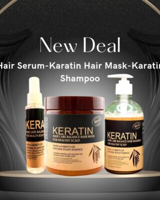 3 in 1 Hair Keratin Mask, Shampoo & Serum Deal