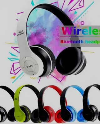 P47 Bluetooth Headphones Over Ear Foldable Headset For Gaming (random color)