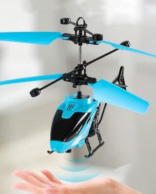 Rechargeable Flying Helicopter with lights,(Hand Sensor Control) Best Toy For Kids playing (Random color)