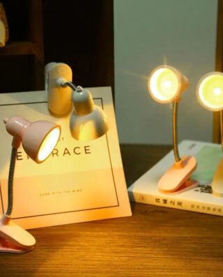 Mini Book Light with Clip Portable LED Reading Lamp Travel Bedroom Night Light Night (Random color)