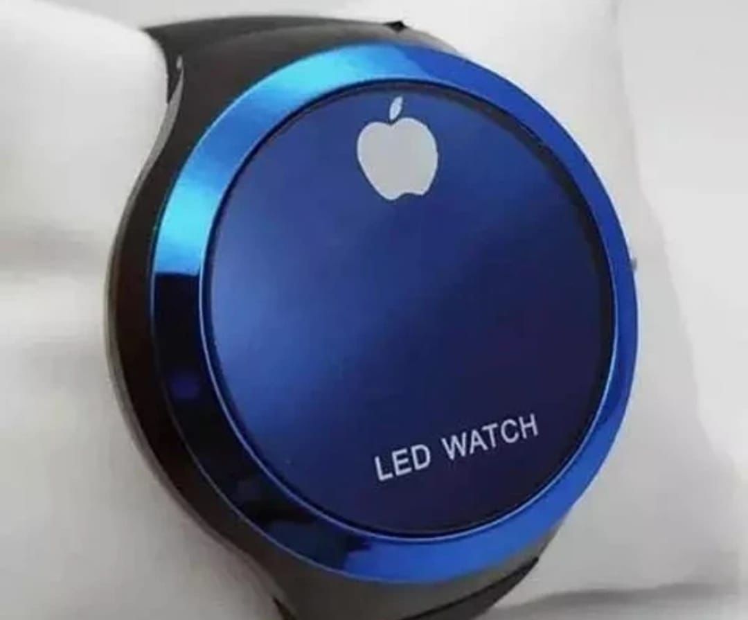 Round Shape Led Digital Watch with Apple Logo Digital Watch-watch for Men and Women (Random Color ) - Image 5