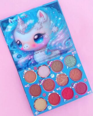 12 Color Rainbow Eyeshadow Pallette , Matte and Shimmery eye palette eye makeup for all girls