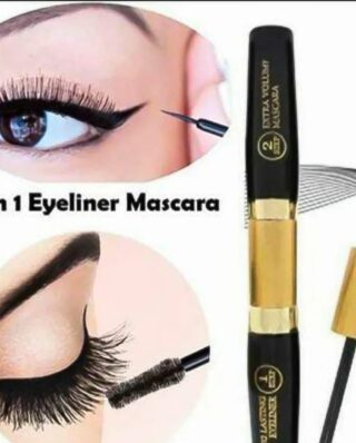 2 in 1 Waterproof Eyeliner Mascara   Professional Strokes