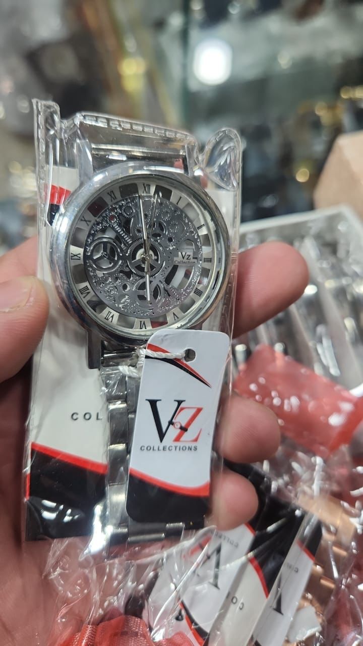 Luxury Stainless Steel Band Casual Skeleton Watch For Men