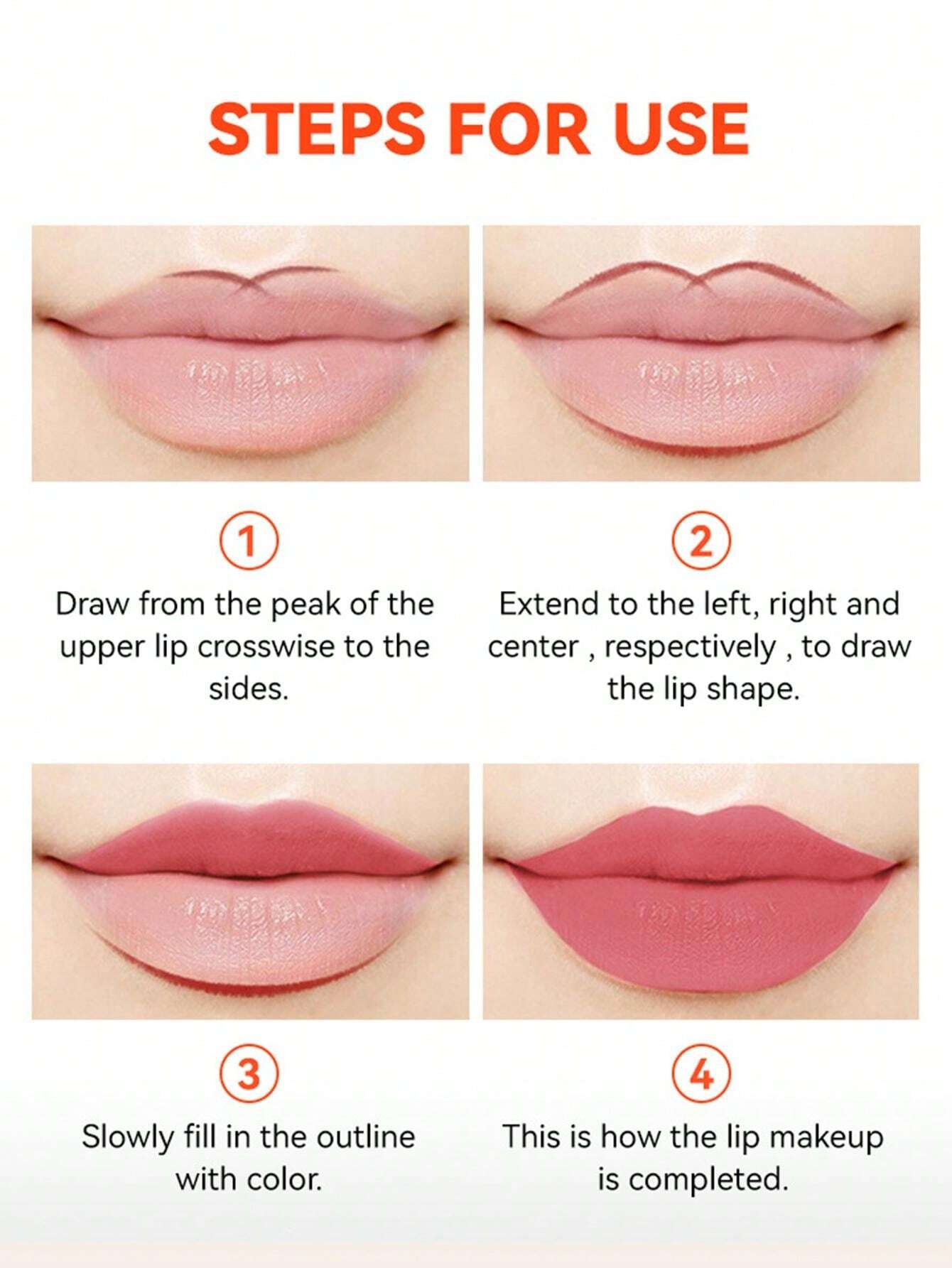 HUDAMOJI Ultra Matte Finish Lip Gloss And Lip Liner Lip Contour Set