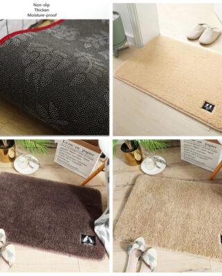 Soft Super Absorbent Bathroom/ door Mat Non-slip 40x60cm (random color)